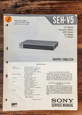 Sony SEH-V5 Graphic Equalizer  Service Manual *Original*