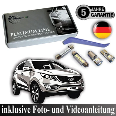 LED Innenraumbeleuchtung KIA Sportage 3 Innenbeleuchtung Innenlicht Set SL 2010+ - Bild 1 von 4