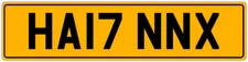 HANNAH X❤ HANNA HAN HANS PRIVATE PERSONAL CAR REGISTRATION NUMBER PLATE HA17 NNX