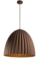 HäNgelampe Braun Metall Loft E27 Ø50 Cm Rund Dekorative Esszimmer Pendel Leuchte