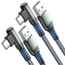 AINOPE USB A to USB C Cable Short 3. 3FT 2-Pack Fast Charging Carplay Cord