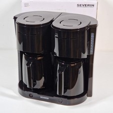 Severin KA 9315 Doppel Kaffeemaschine Schwarz Duo-Filterkaffeemaschine DEFEKT!
