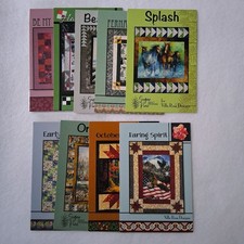 Lot Of 9 Villa Rosa Designs Quilt Pattern Car...