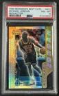 MICHAEL JORDAN PSA 8 1996-97 BOWMAN'S BEST #BC2 CUTS REFRACTOR BULLS 4809
