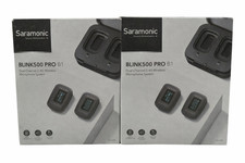 Lot of 2 Saramonic Blink 500 Pro X B1 Wireless Mic System 2.4GHz Lavalier