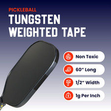 Weighted Tungsten Tape Pickleball Paddles Ultra Thin 1 Gram per " Twice as Much