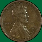 1909-S Lincoln Wheat Cent Fine F Coin, Scratch #39955