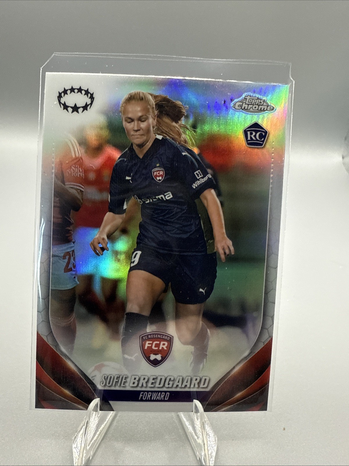 2023-24 Topps Chrome UEFA Women's Champions League Refractors RC Sofie Bredgaard