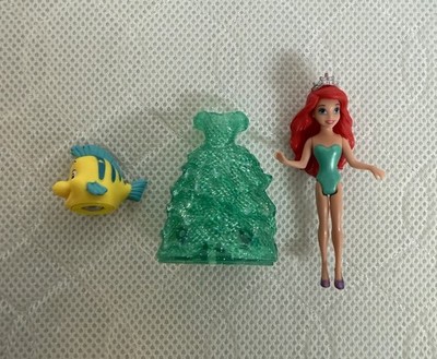 Disney Princess Magiclip Magic Clip Puppe Glitzer Gleiter Puppe - Arielle & Flunder
