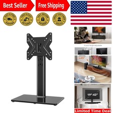 Universal Swivel TV /Table Top TV Stand for 19 to 43 inch TVs with 90 Degree ...