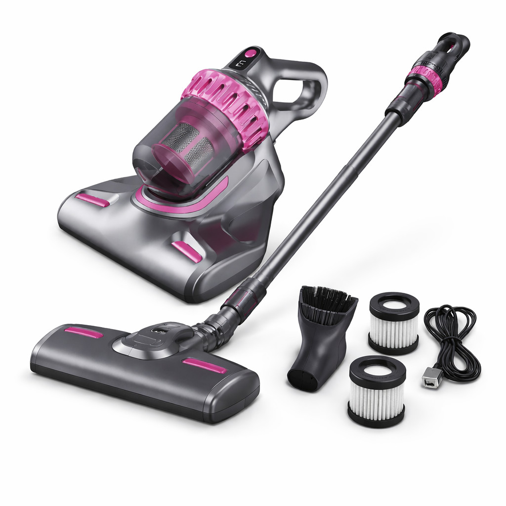 ASPIRAPOLVERE IP-T008 SENZA FILI 4 IN 1 RIMUOVI ACARI SCOPA RICARICABILE