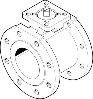 VZBC-80-FF-16-22-F07-V4V4T (1692208) Kugelhahn Betätigungsart:mechanisch