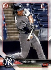 2018 Bowman Draft #BD-84 Ryder Green New York Yankees