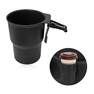 Car Cup Holder, Hanging Drink Bottle Holder Trash Container with Air Vent Cli...