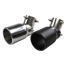 Stainless Steel Exhaust Pipe Tip 63mm/3.5"89mm Adjustable Universal with Bolt-On