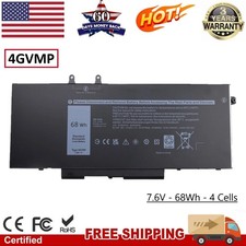 4GVMP Battery For Dell Latitude 5400 5500 Precision 3540 9JRYT C5GV2 Laptop 68Wh