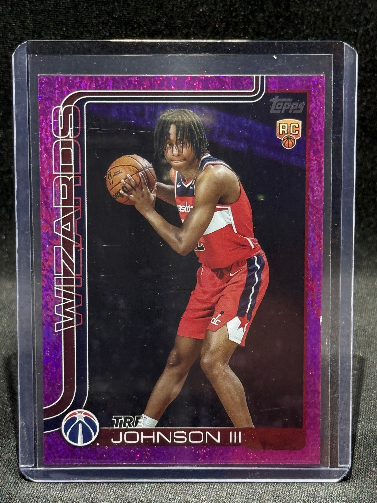 2025-26 Topps- Tre Johnson III #206 Pink Holofoil (RC)