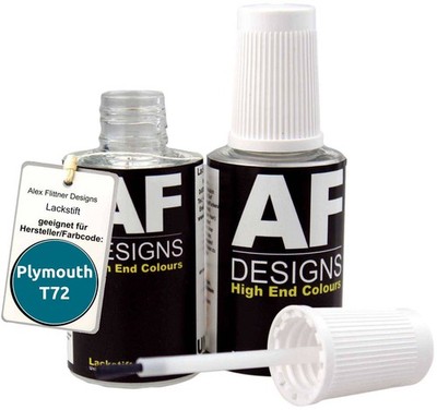 Lackstift für Plymouth T72 Bright Turquoise Metallic schnelltrocknend 2x20ml 
