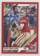 2019 Panini Donruss Press Proof Red Nick Mullens #220 7l6