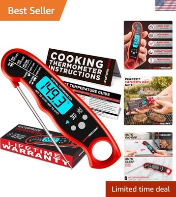 Fast Reading Digital Cooking Thermometer   Ideal Gift for Men & Grill Masters