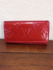 Louis Vuitton Vernis 4 Key Holder Red Patent Monogram Leather Vintage