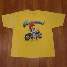 Vintage 2001 Betty Boop Girls Rule Motorcycle T Shirt XXL