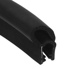 Car Door Weather Stripping 6.5FT, 16mm x 34mm with Top Bulb Fit 6 to 9mm Edge