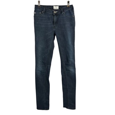 Acne Studios Flex Basement Jeans Size 26/32 Dark Wash Skinny Stretch Denim