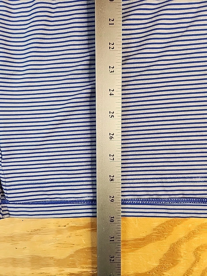 Gonzaga Bulldogs Blue Striped Under Armour Lightweight Polo Shirt Mens XL - Image 4 of 4