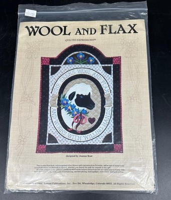 Primitive Quilted Expressions  Wool and Flax  Wall Hanging Quilt Kit