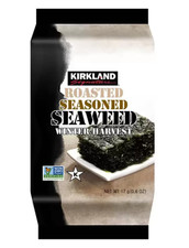 Kirkland Signature Korean Roasted Seasoned Seaweed 17g x 20 Packs Nori Snack
