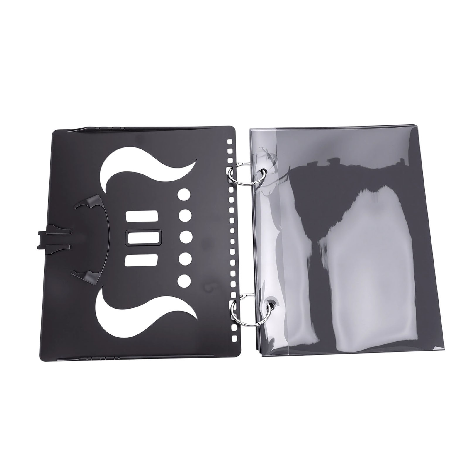 Flip Folder 5 Transparent Window Universal Portable Sheet Music Holder For M LW