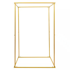 72.4 In. X 46.8 In. Gold Metal Wedding Arch Stand Backdrop Wedding Arch Drapes A