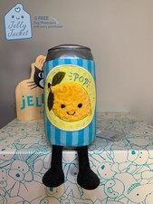 Jellycat Amuseables Jesse Can of Pop Used VGC With Tag 100% Authentic Plush Toy