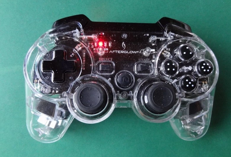 1 Controller PDP AFTERGLOW mit BLAUEN LED wireless Gamepad f. PS3 Playstation 3 - Bild 3 von 3