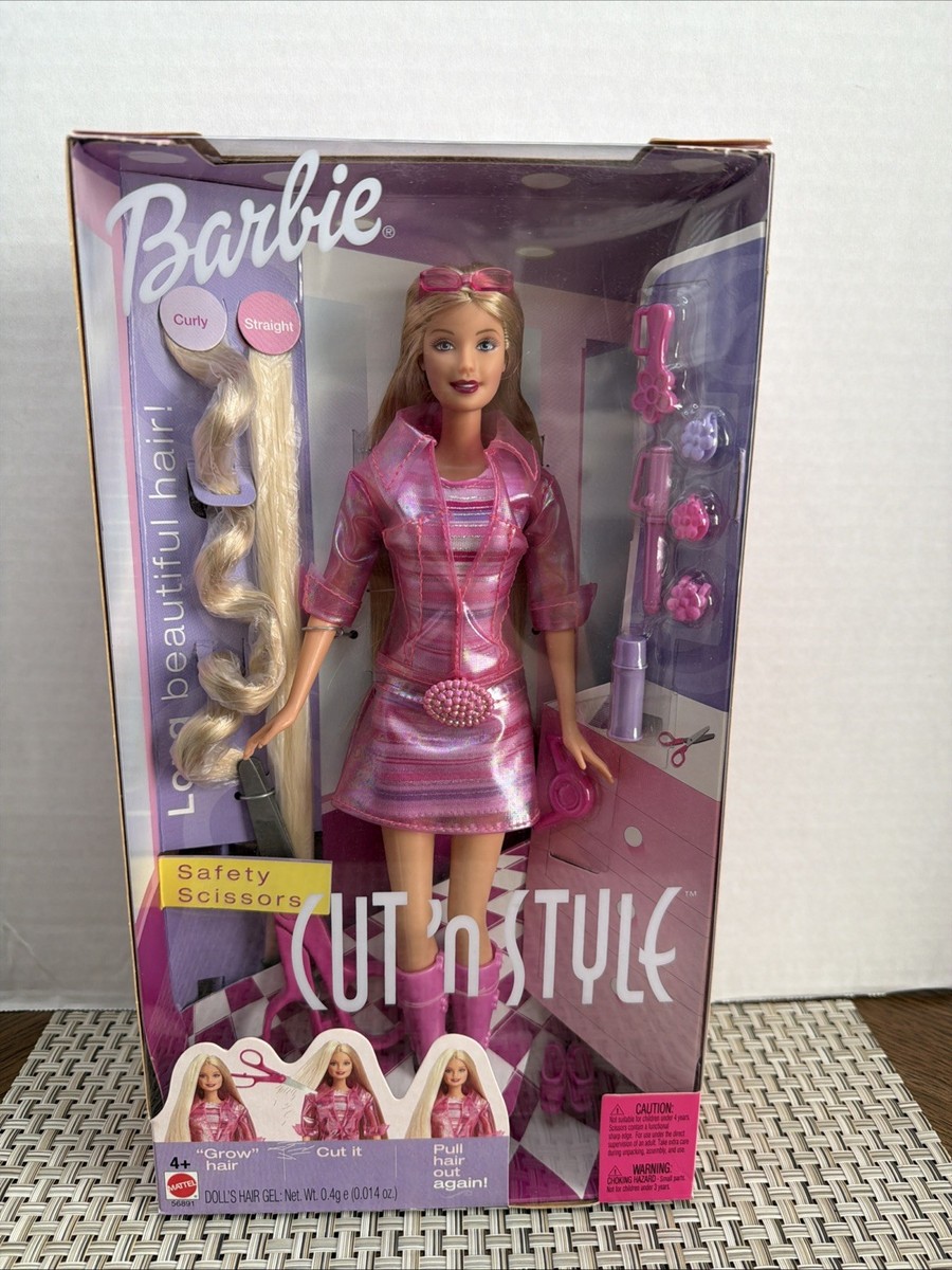 NIB Cut'n Style Barbie Collectible Doll Play Set #56891 Retired
