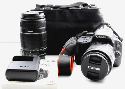 [NEAR MINT] Canon EOS Rebel SL1 Double Zoom Kit 18-55 55-250 Objektive aus JAPAN