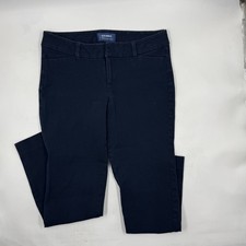 Old Navy Women's Pixie Pant Size 2 Regular Navy Stretch Skinny Leg Work Office