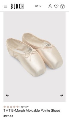 Bloch B Morph Moldable Pointe Shoes Pink Size 8 3x ES0170L TMT