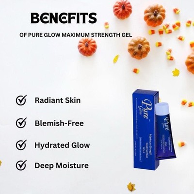 Pure Glow Daily Use Hydrating Gel Moisturizer Blemish Treatment Face 1 fl oz