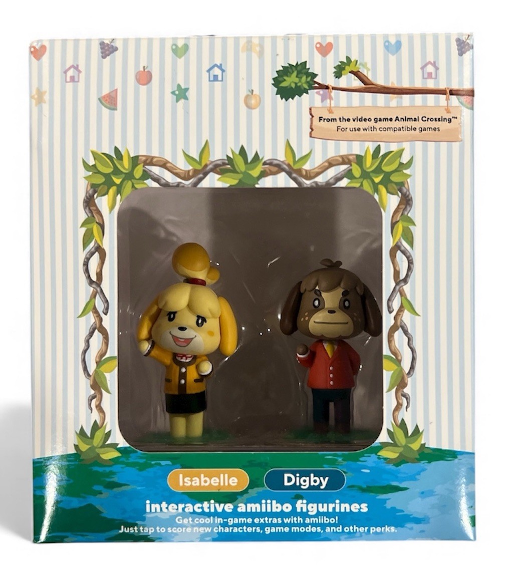 Nintendo Animal Crossing Isabelle and Digby Amiibo 2 Pack NIB