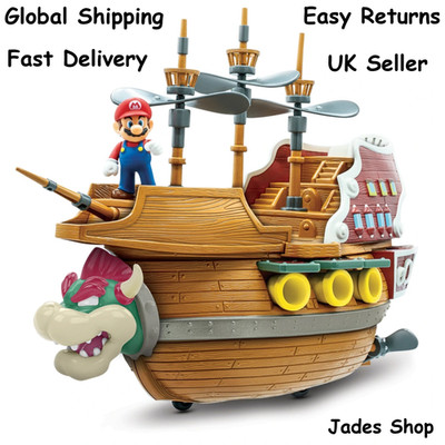 Nintendo Super Mario Spielset Bowser's Airship Deluxe Kinder Kinder Spaß Spielen Spielzeug