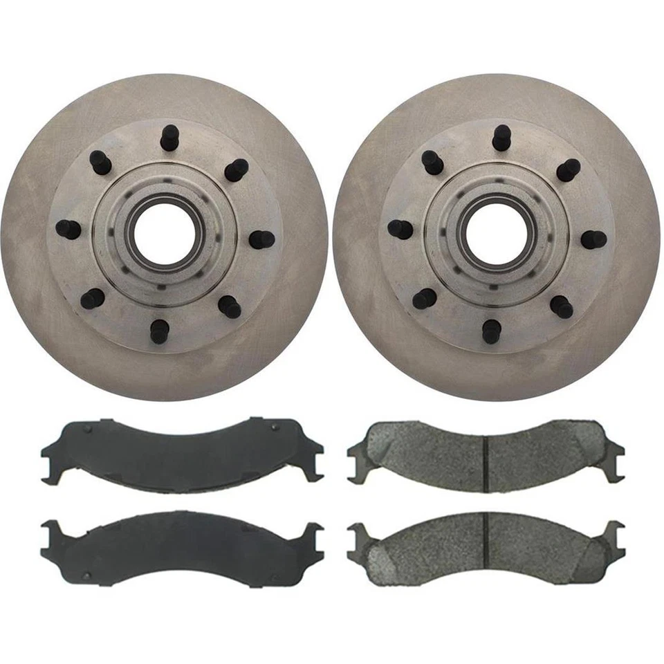 Pastillas de freno delanteras y rotores para Ford E-350 Super Duty 2007 2003 2004 2005 2006 Foto 2 de 4