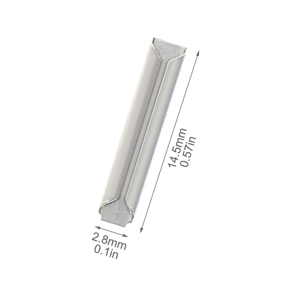 GD02 50pcs HO OO Scale 1:87 Metal Track Fishplates Rail Joiners for Code 100 - Image 4 of 4