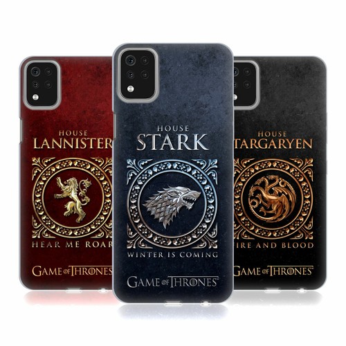 OFFICIAL HBO GAME OF THRONES METALLIC SIGILS SOFT GEL CASE FOR LG PHONES 1 - 第 1/8 張圖片
