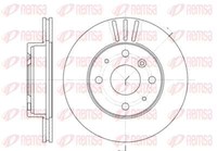 Remsa 2X Bremsscheibe Vorne Ø233.8 Mm FüR Daihatsu Sirion M3_ 1.0 1.3 Cuore VII