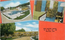 HARRISON, ARKANSAS - RIO MOTOR HOTEL - VINTAGE MULTI-VIEW POSTCARD
