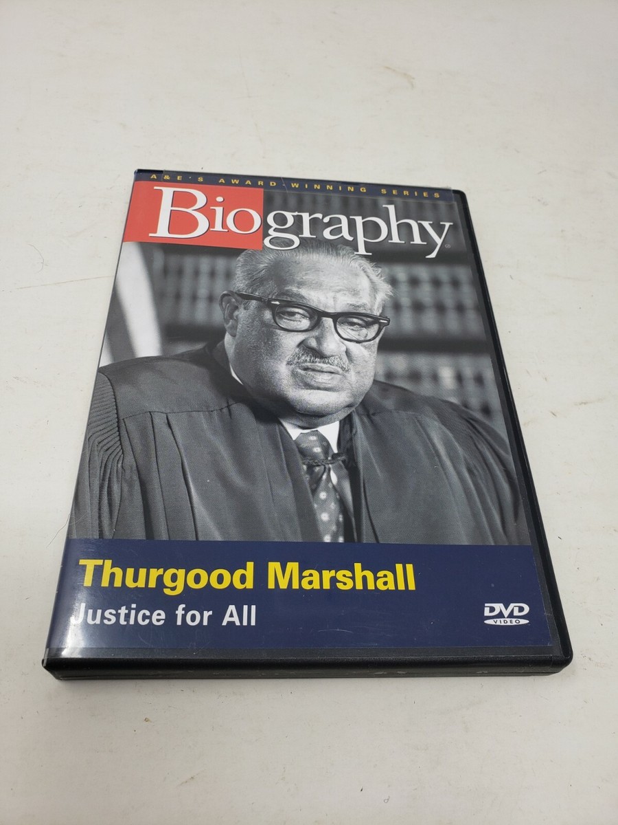 Biography Thurgood Marshall Justice For All DVD Educational Civil Rights  Court