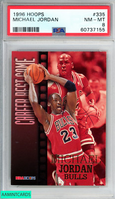 1996 HOOPS MICHAEL JORDAN #335 CHICAGO BULLS HOF PSA 8 NM-MT | eBay