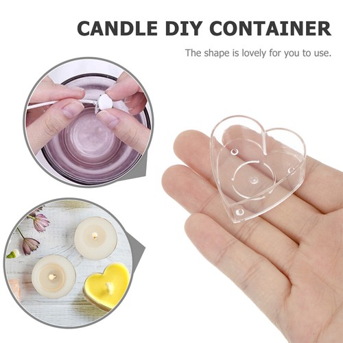DIY With Candle Wicks Heat-Resistant Clear Tea Light Candle Cup - Picture 6 of 12